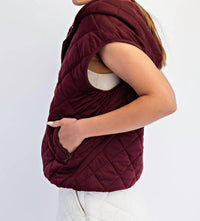 Rae Mode - Quilted Hoodie Vest