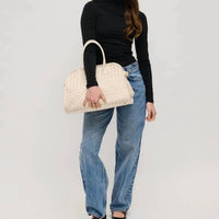 Urban Expressions - Women's Rhonda Woven Vegan Leather Tote Bag