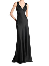 MICHAEL KORS Bias Gown in black - women's dress