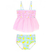 Rufflebutts - Girls' Pineapple Paradise Mesh Tankini
