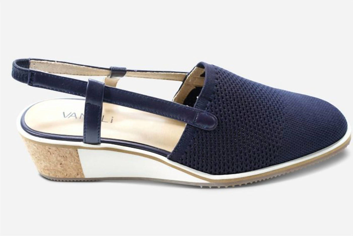 Vaneli - Women’s Greer Stretch-knit Slingback Wedge