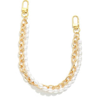 Judson & Co. Women's Layered Chain Link Pearls Bag Chain in gold - women's item