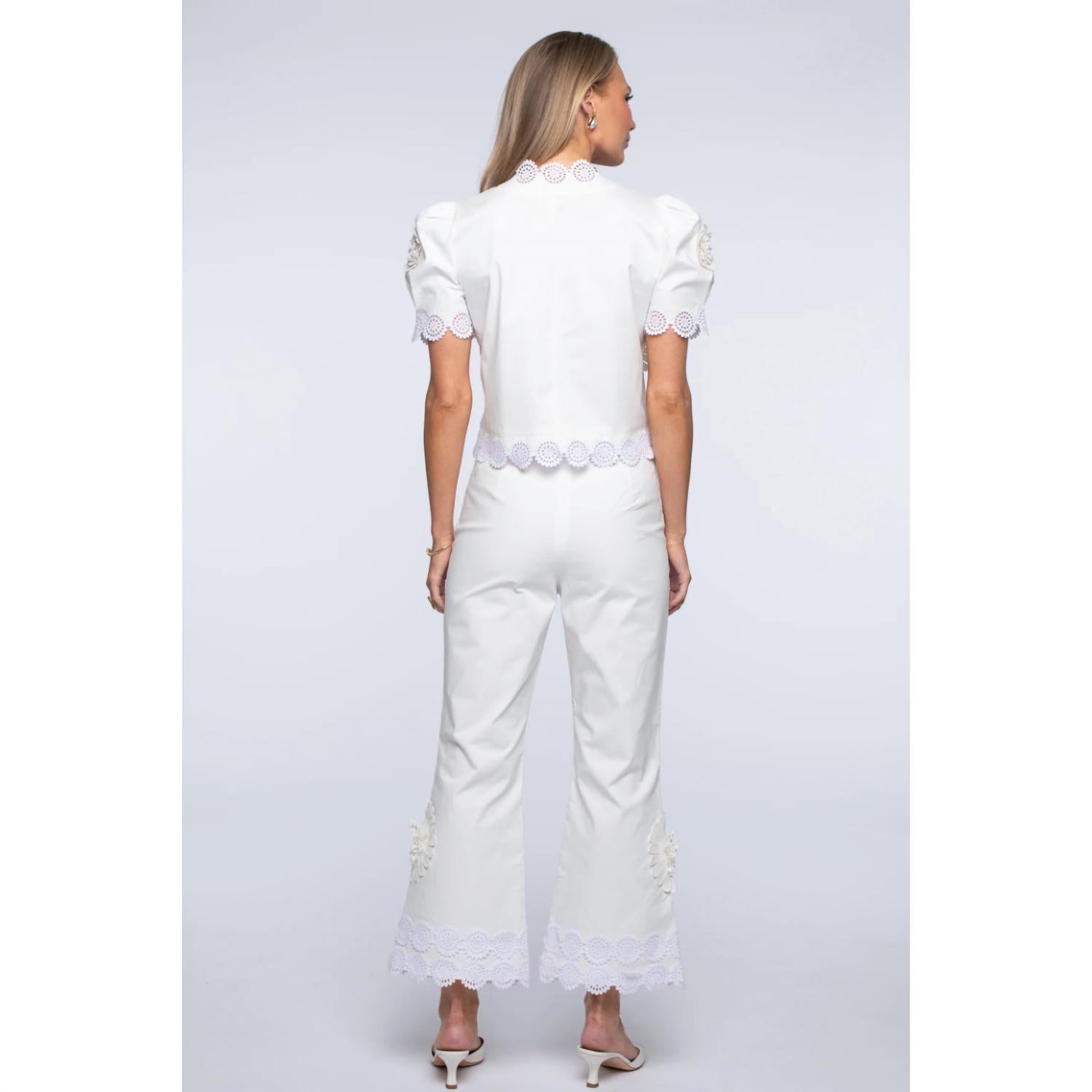 Elizabeth James The Label - Jojo Crochet Detail Pants