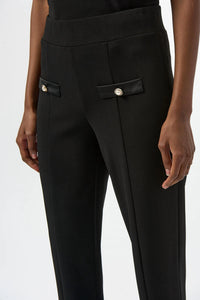 Joseph Ribkoff - Front Slit Pull On Straight Pants
