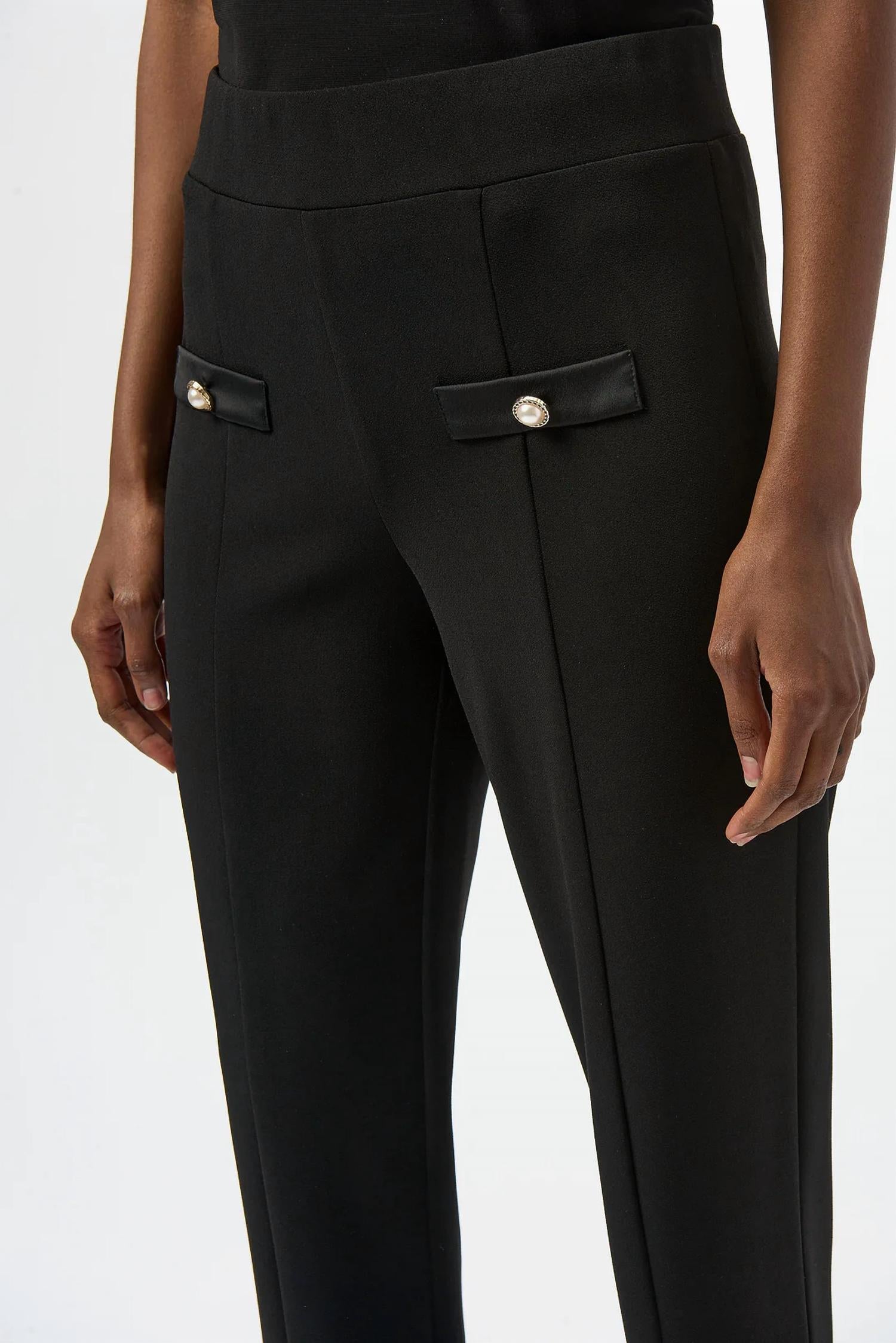 Joseph Ribkoff - Front Slit Pull On Straight Pants