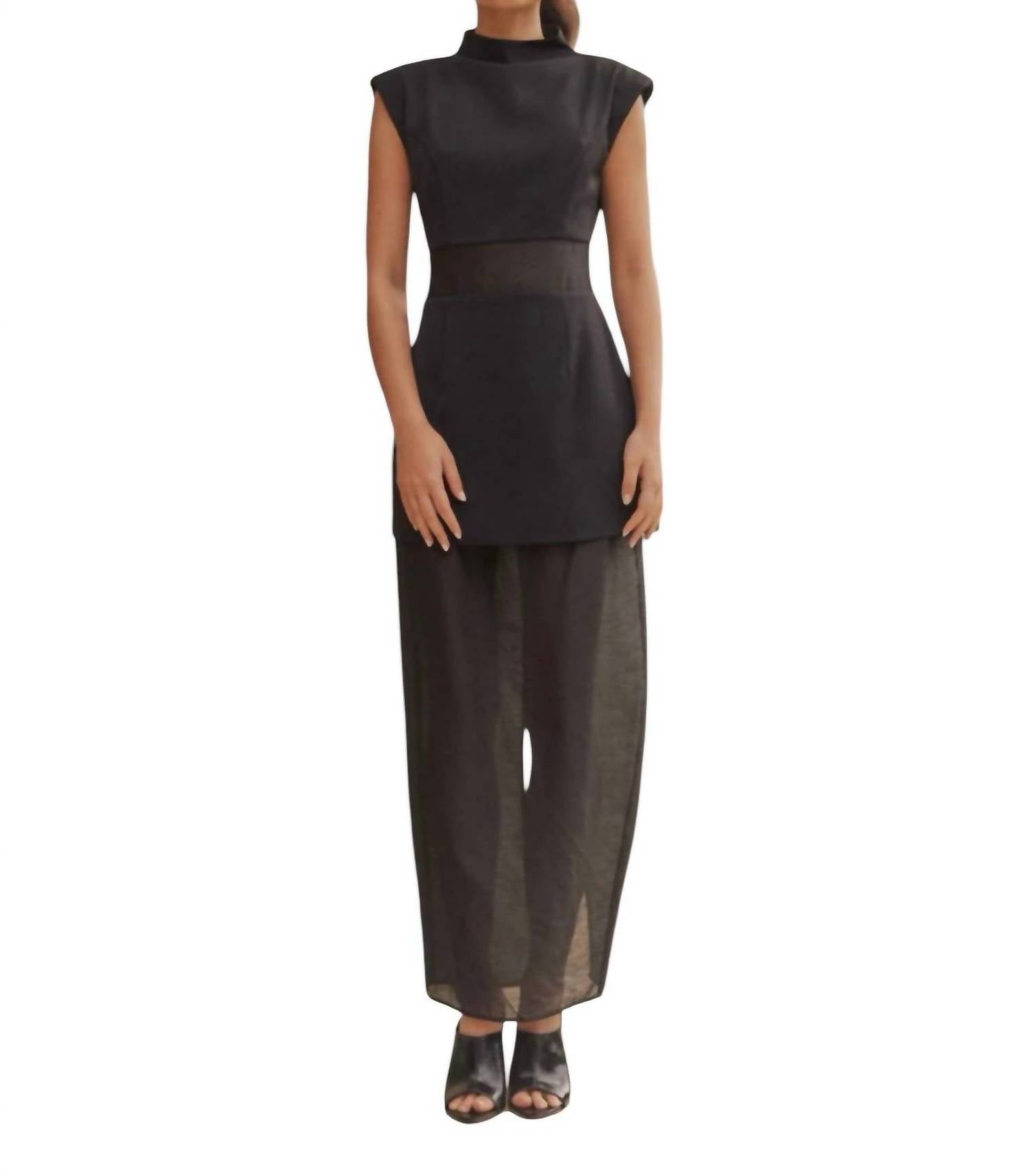 Curaae - Bond Sleeveless Mesh Maxi Dress