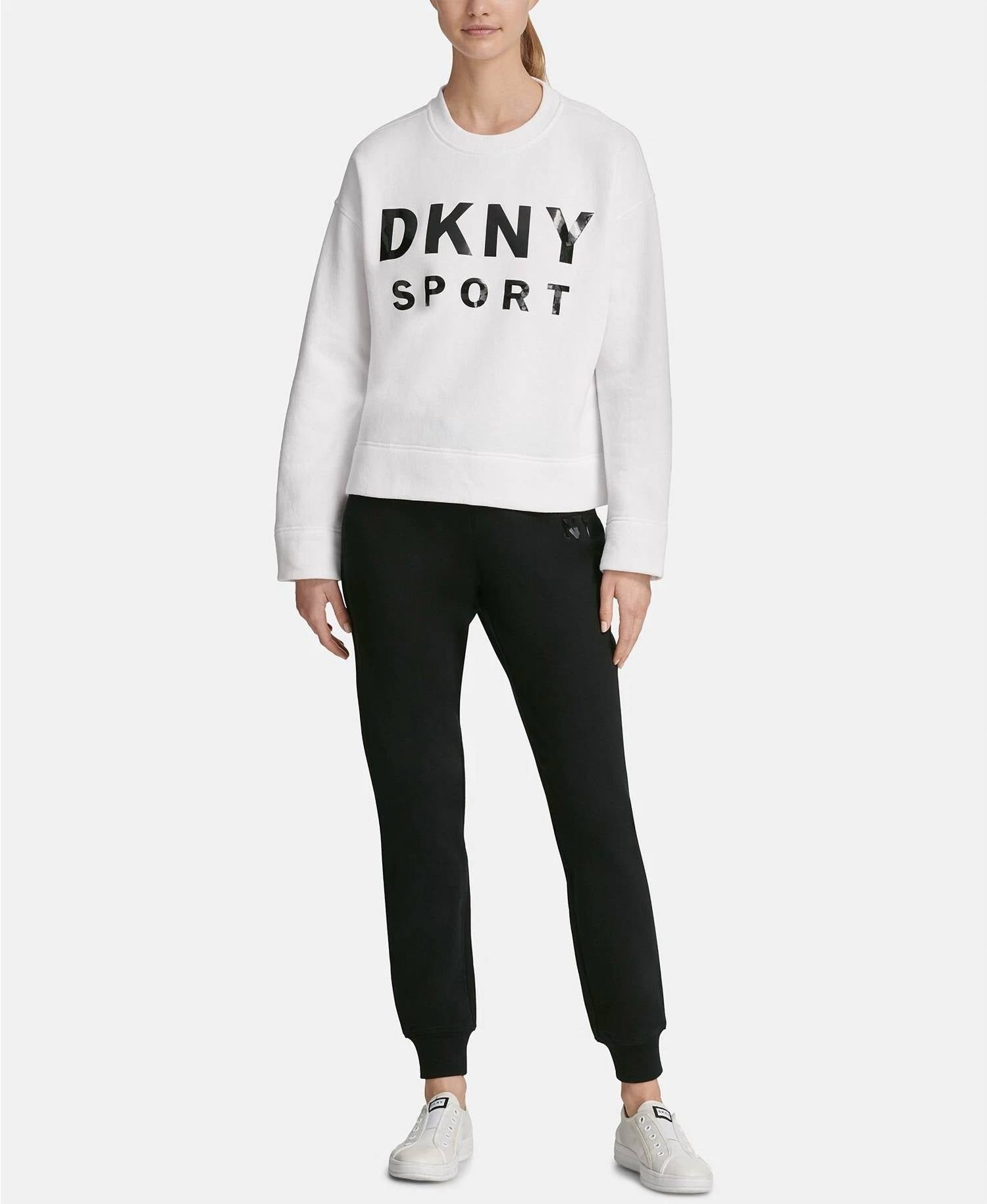 Dkny - Lacquer Logo Fleece Top