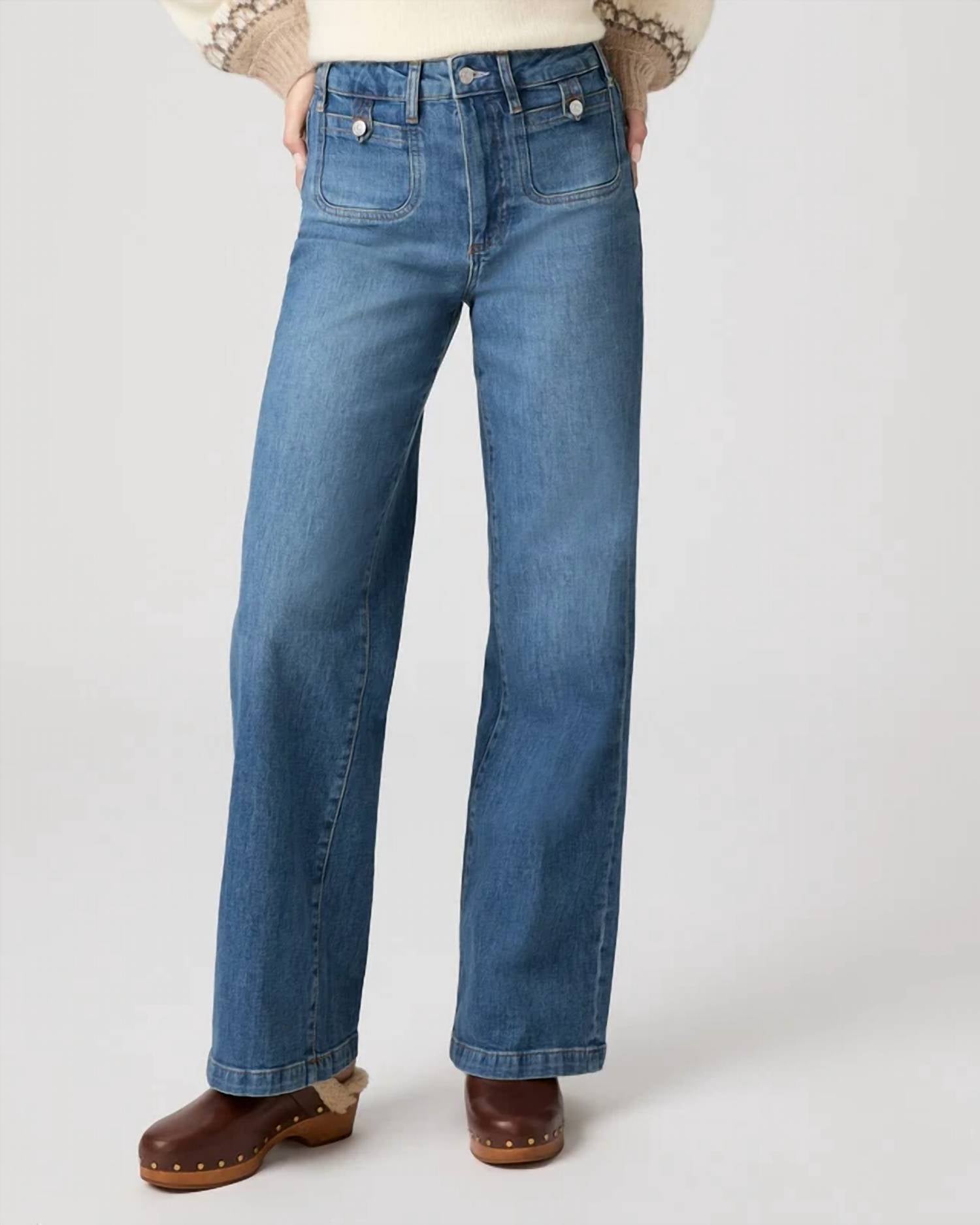Paige - Anessa Rounded Inset Pockets Jeans