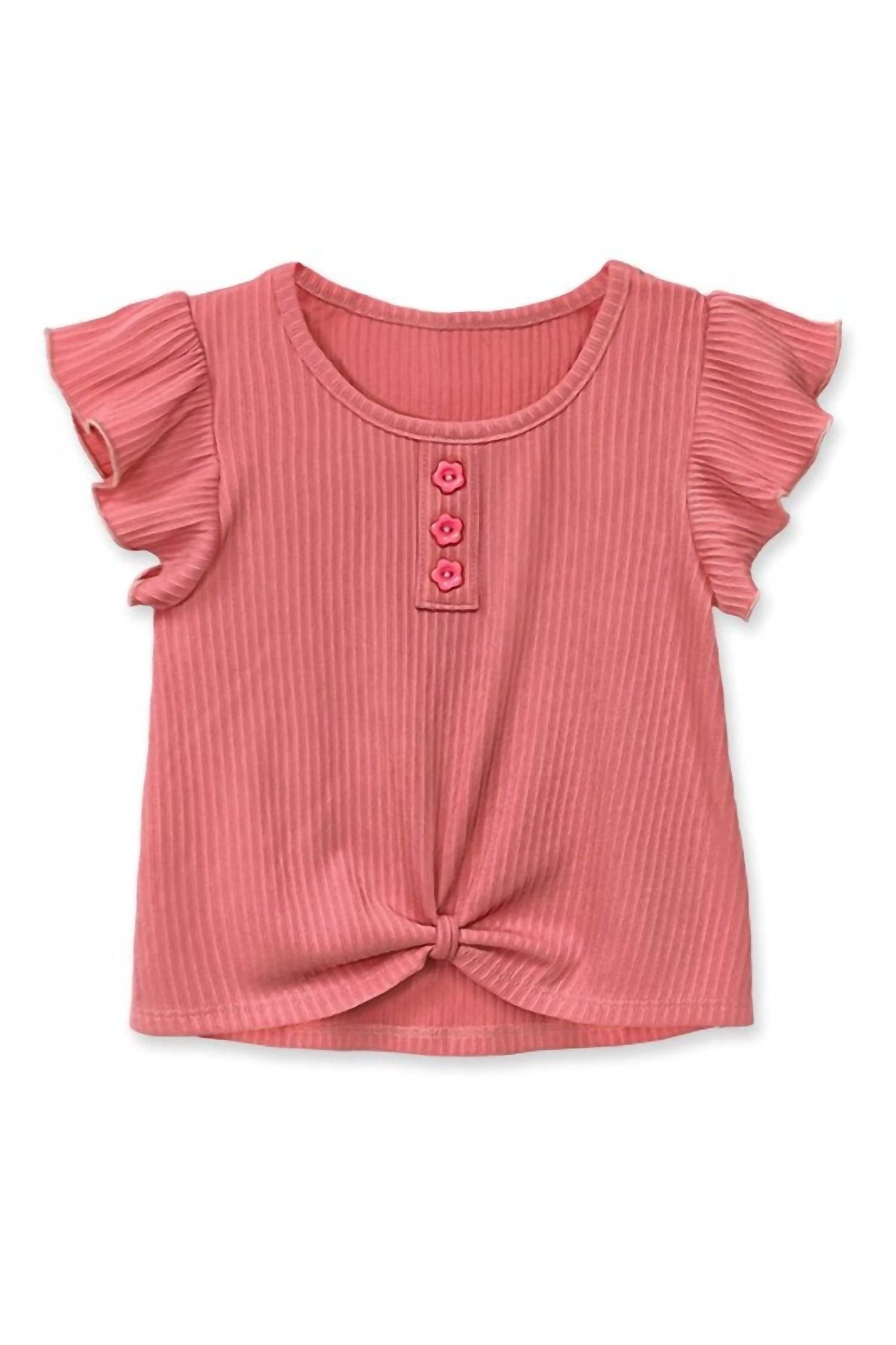 Cutie Patootie - Girls Twisted Front Top