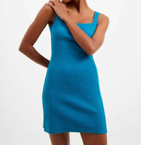 French Connection - Rassia Ribbed Square Neck Mini Dress