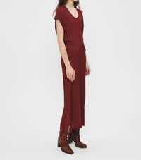 6397 S-curve Dress in bordeaux - women's dress - view 4