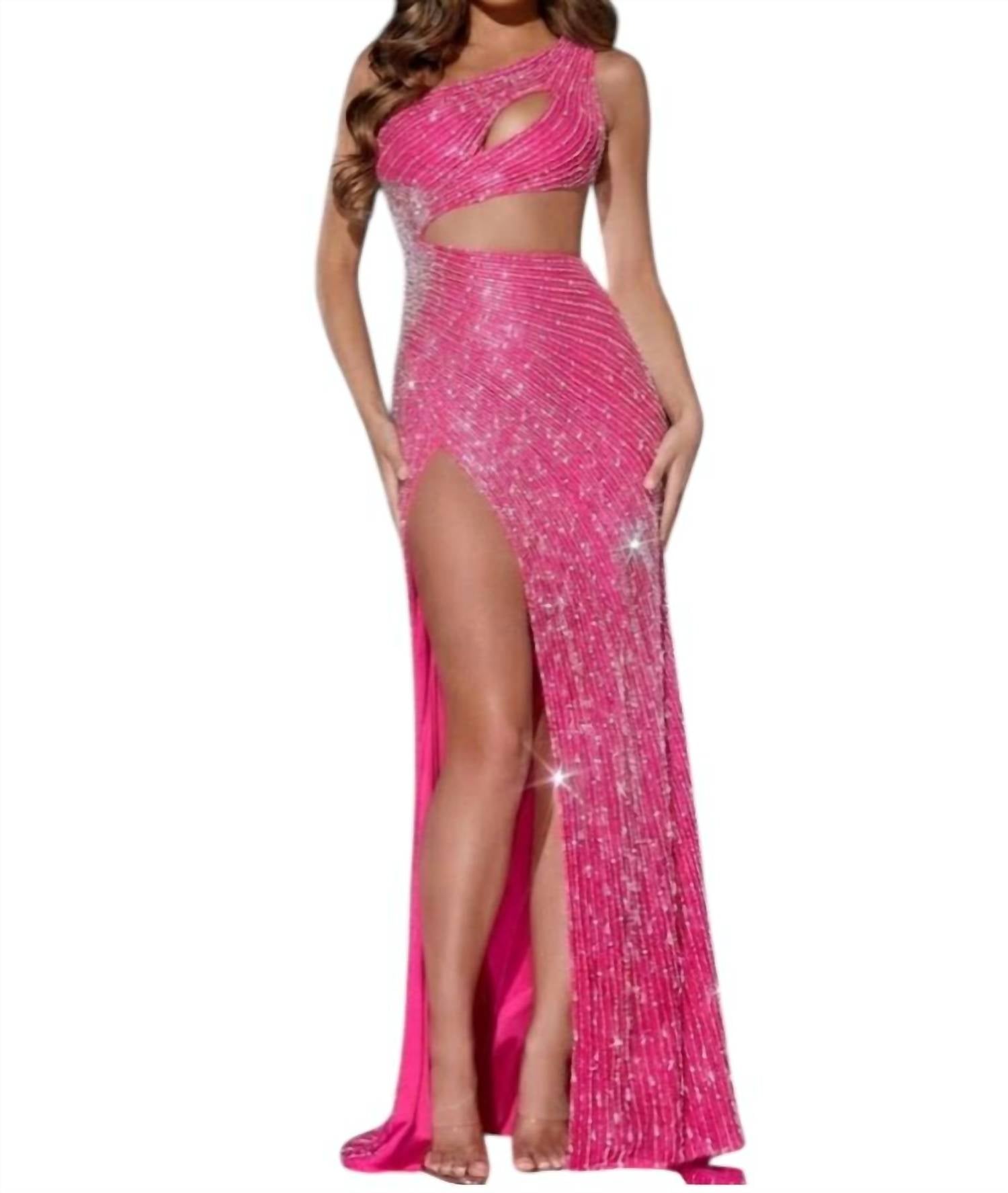JOVANI Julia Long Formal Prom Dress Gown in pink - women's dress