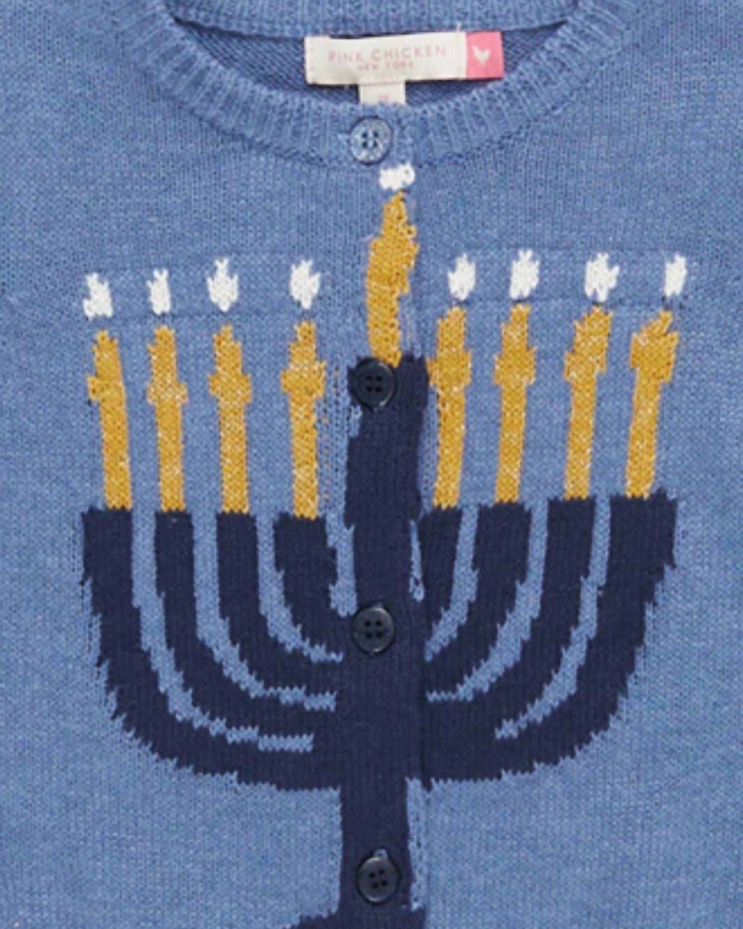 Pink Chicken - Girls' Menorah Maude Sweater