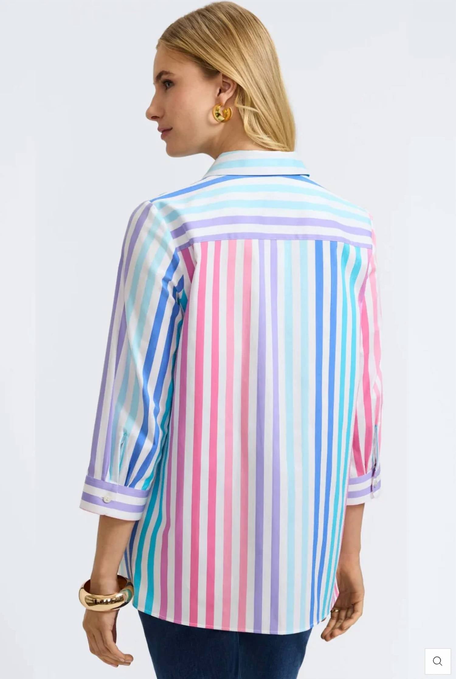 Foxcroft - Juliette 3/4 Length Sleeve Top