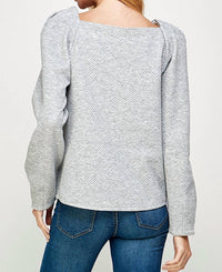 See And Be Seen - Women's Just A Puff Textured Top