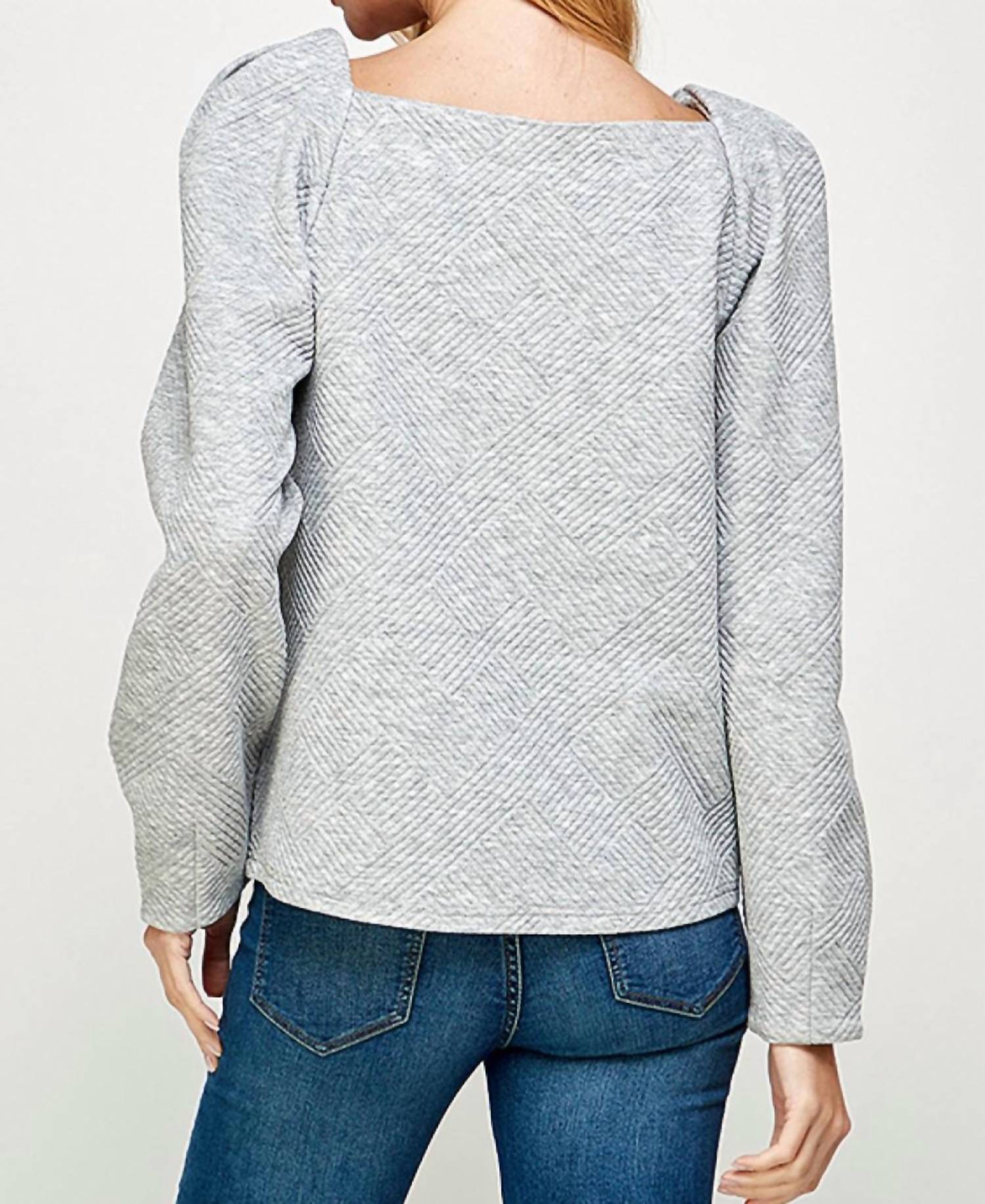 See And Be Seen - Women's Just A Puff Textured Top