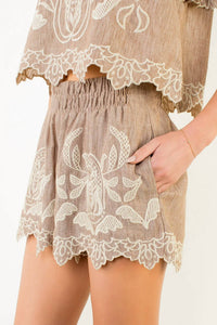 Thml - Embroidery Detail Shorts