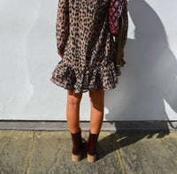 BAUM UND PFERDGARTEN Agnel Mini Dress in brown - women's dress - detail view