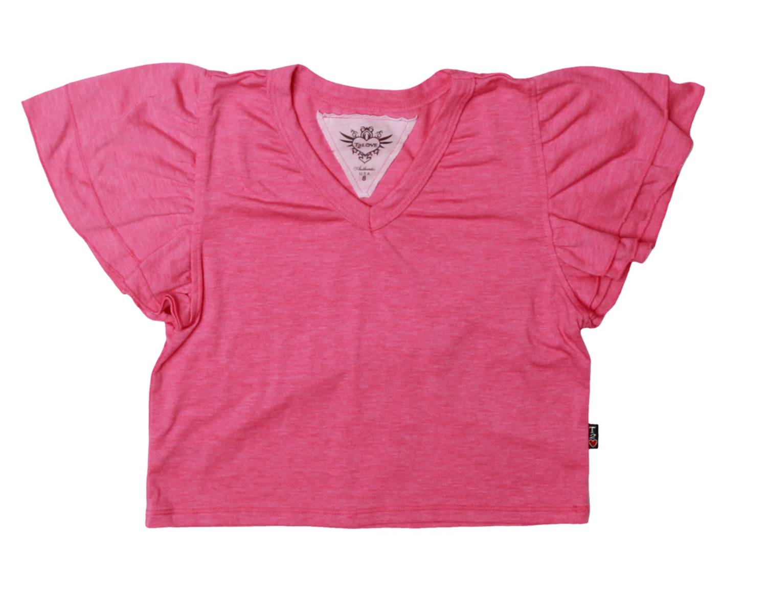 T2Love - Kids' Sleeve V Neck Top