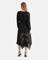 Steve Madden - Ari Lace Pleated Handkerchief Hem Dress