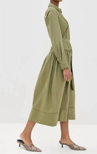 Ulla Johnson - Ariane Scallop Lace Long Sleeve Midi Dress