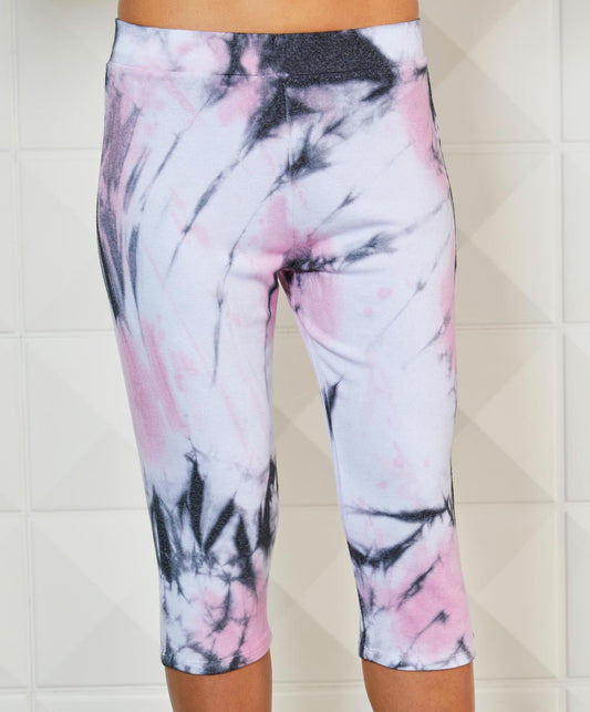 French Kyss - Marble Wash Capri Pants