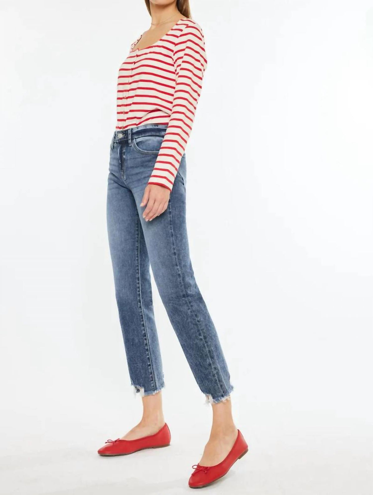 Kancan - Katherine High Rise Slim Straight Jeans