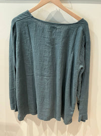 Own By Basics - Women's Linen Long Sleeve Blouse