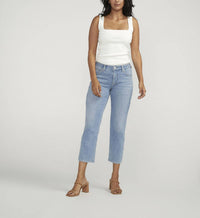 Jag - Ruby Mid Rise Straight Crop Jeans