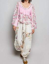 Pol - Candy Floral Print Top