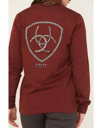 Ariat - Rebar Cotton Strong Workshop Logo Long Sleeve Graphic Tee