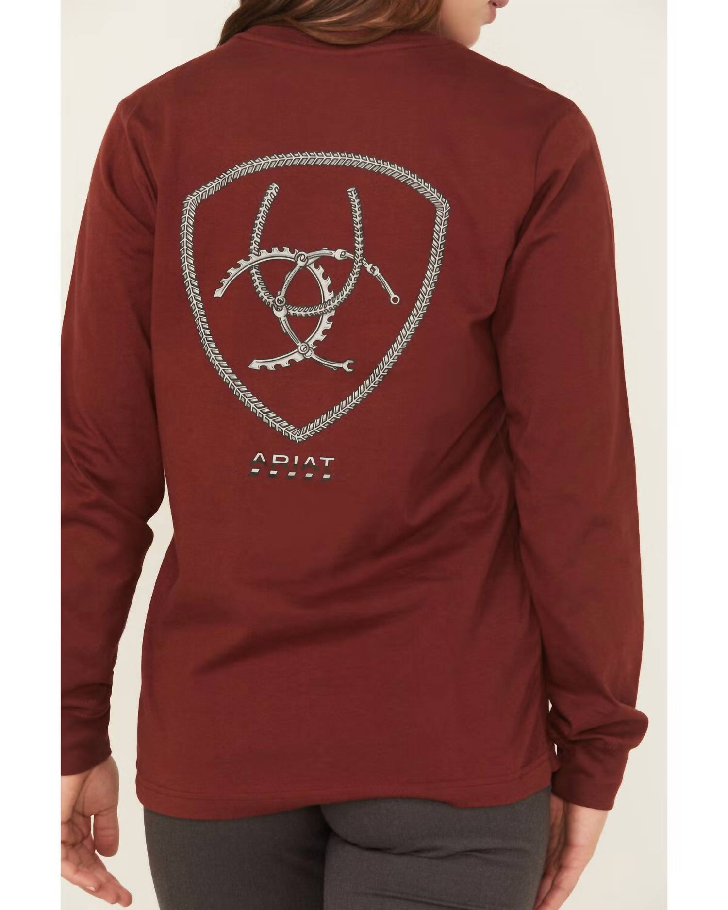 Ariat - Rebar Cotton Strong Workshop Logo Long Sleeve Graphic Tee