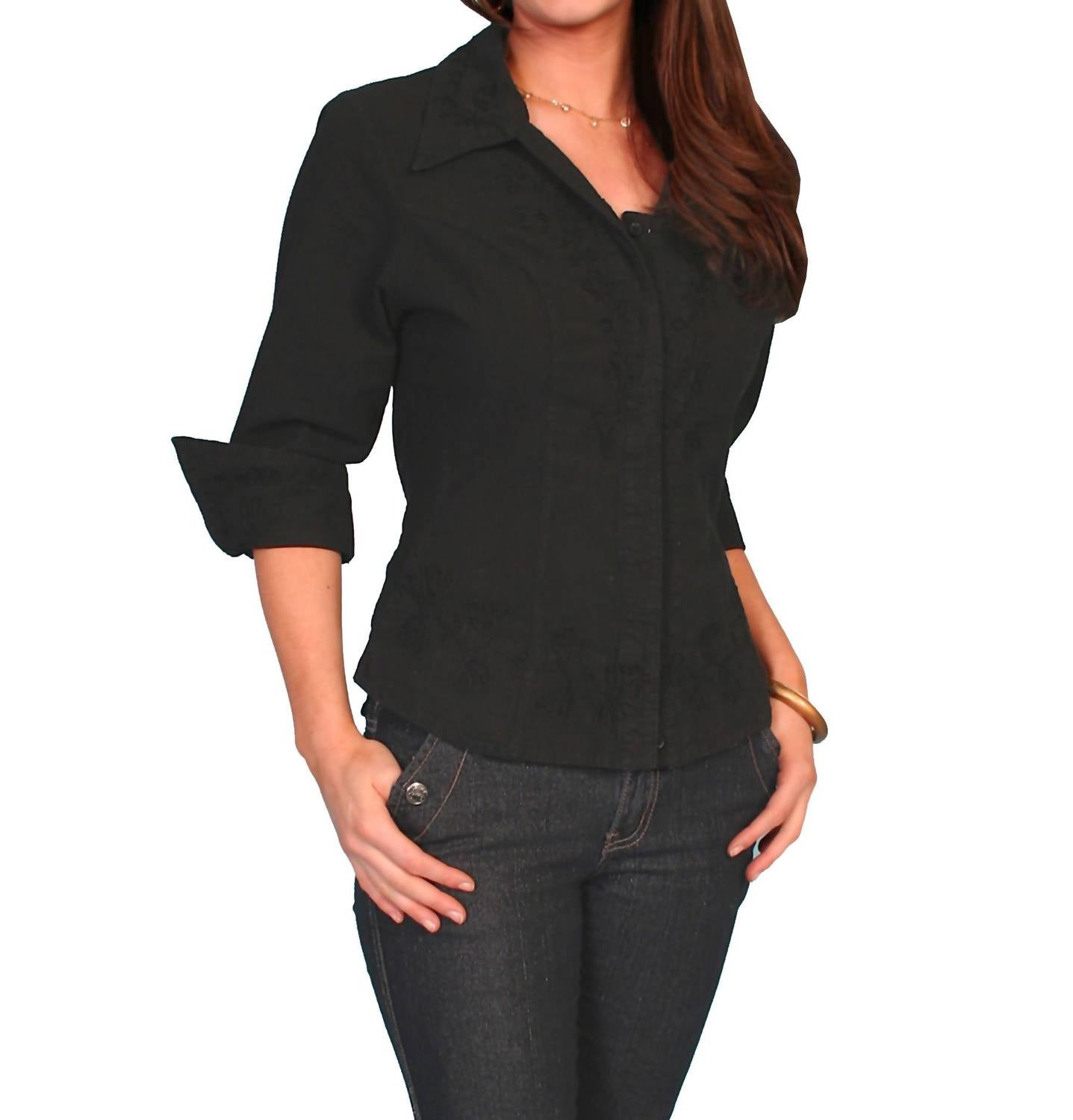 Scully - Lace Front Blouse