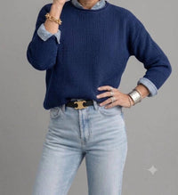 Pink Pineapple - Chloe Solid Rollneck Sweater