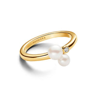 Pandora - Duo Treated Freshwater Cultured Pearl Ring