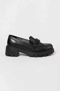 Jellypop - Women's Una Chunky Chain Loafers