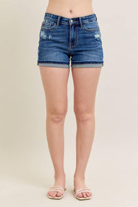 Judy Blue - Cell Phone Pocket Mid Rise Dad Short