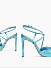 SCHUTZ Women's Aimee Specchio Leather Pump in blue - women's heels - view 5