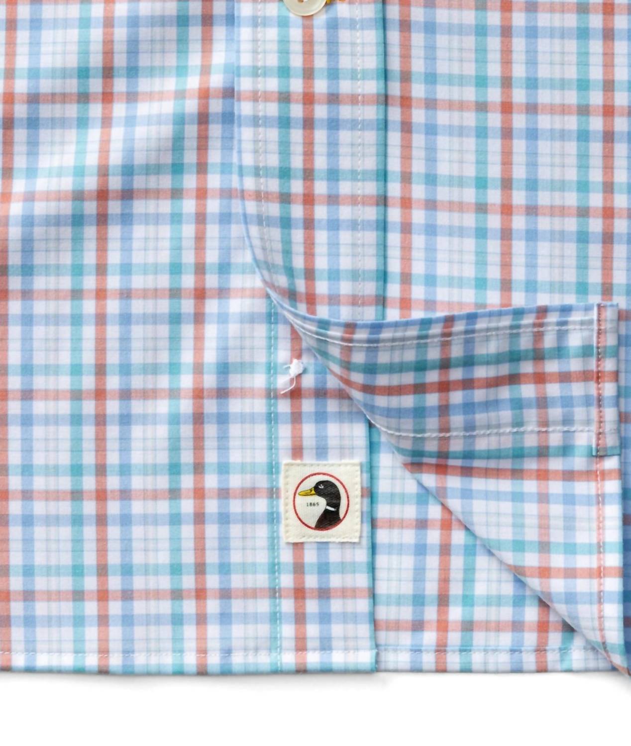 Duck Head - Men's Brody Plaid Performance Poplin Sport Shirt