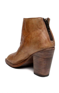 BEDSTU Women's Onset Open Toe Heeled Sandal in tan driftwood - women's sandal - detail view