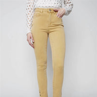 CHARLIE B Eyelet Jean in gold - women's jeans - detail view