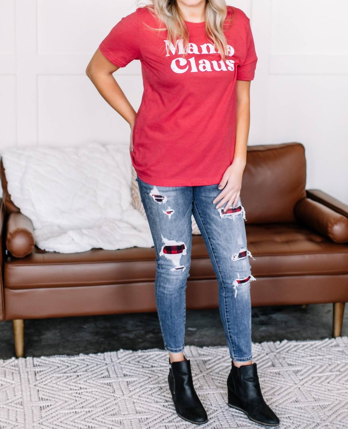 Judy Blue - I'll Check You Out Plaid Jeans