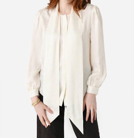 Frame - Femme Tie Neck Blouse