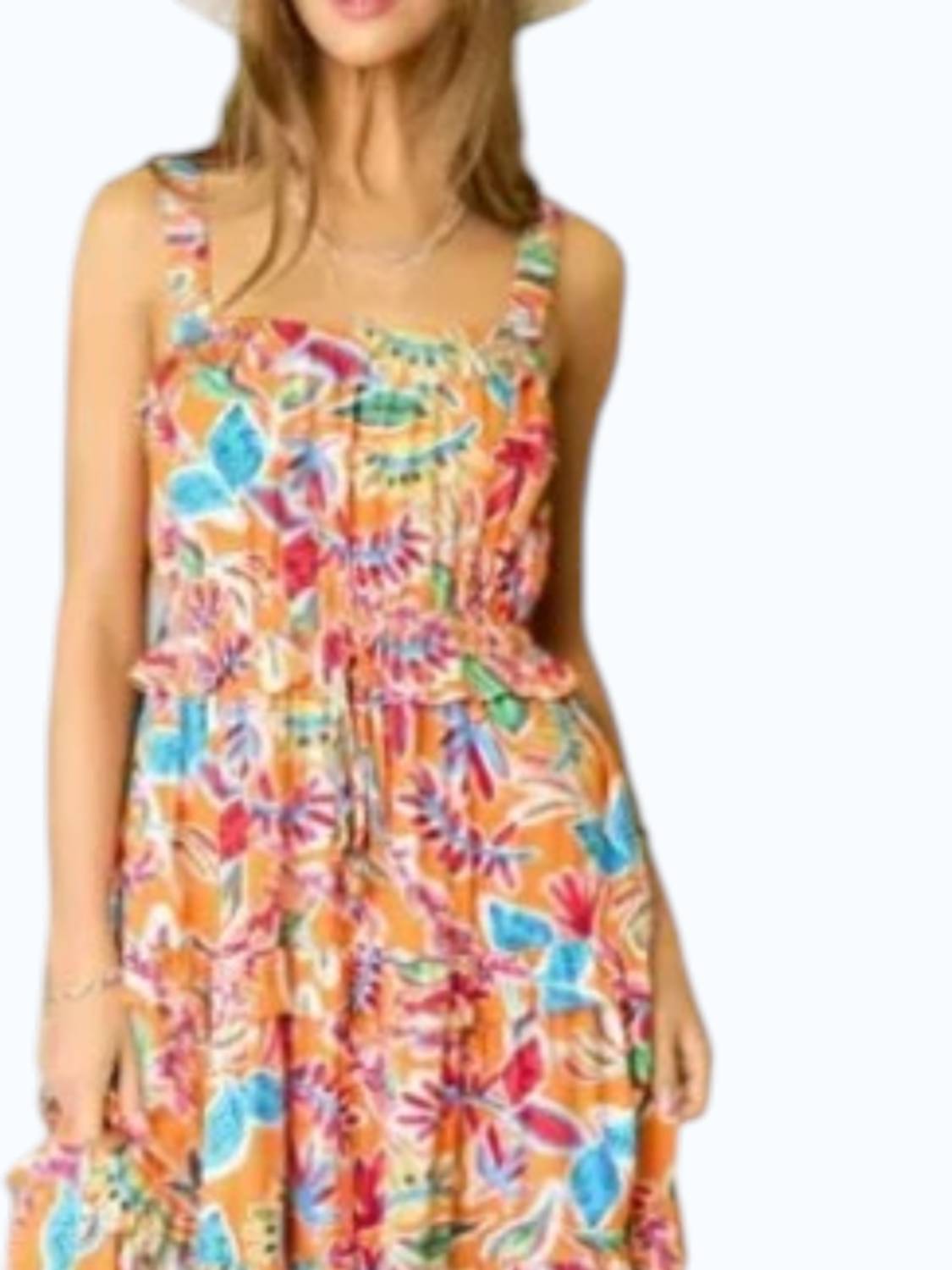 Davi & Dani - Tiered Ruffled Midi Dress