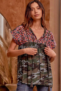 Andree By Unit - Babydoll Embroidered Top