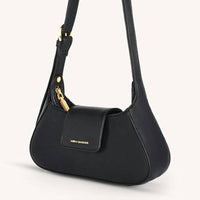 Myra Bag - Women's Graciela Petite Half-moon Vegan Leather Shoulder Bag