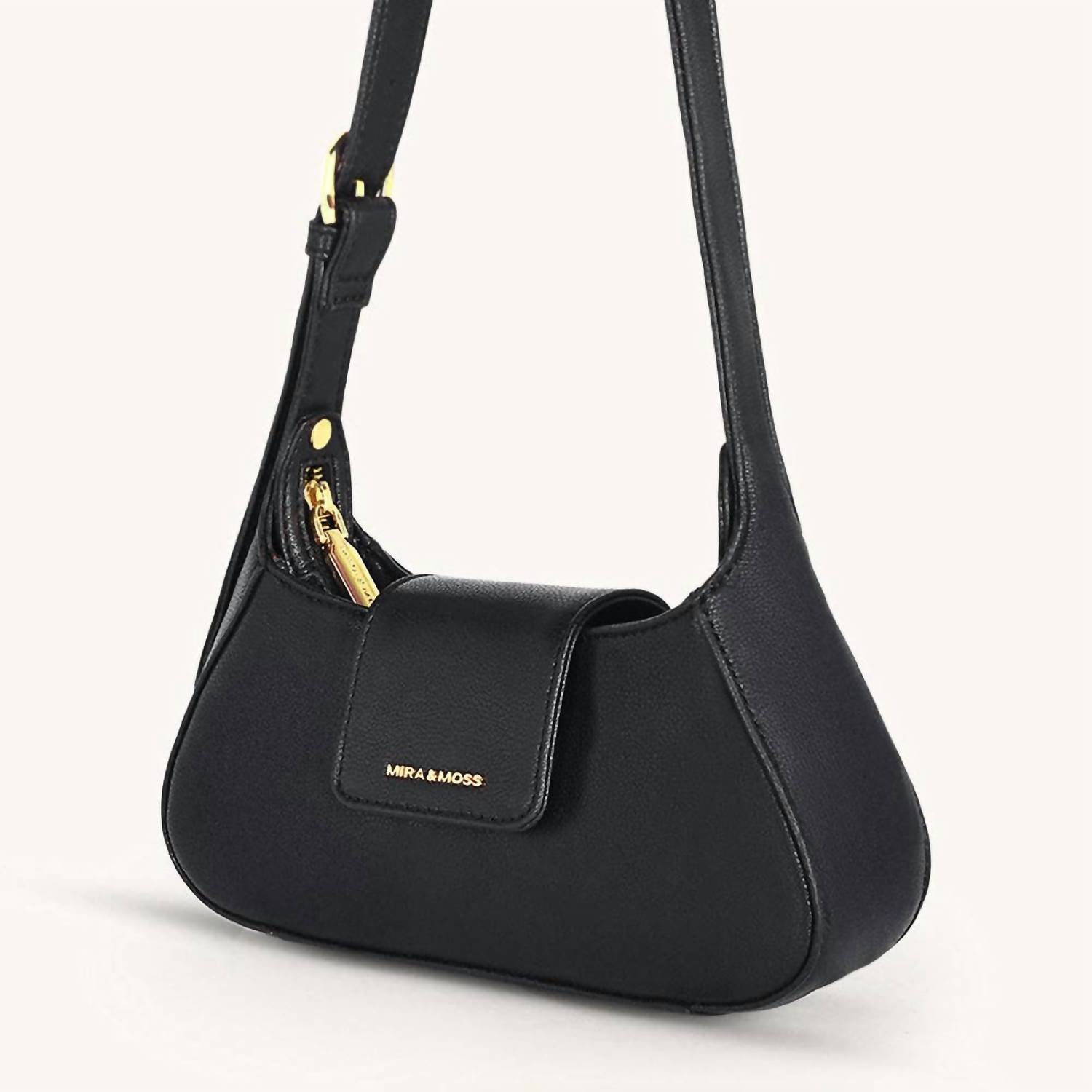 Myra Bag - Women's Graciela Petite Half-moon Vegan Leather Shoulder Bag