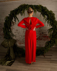 Lucy Paris - Andie Keyhole Back Longsleeve Dress