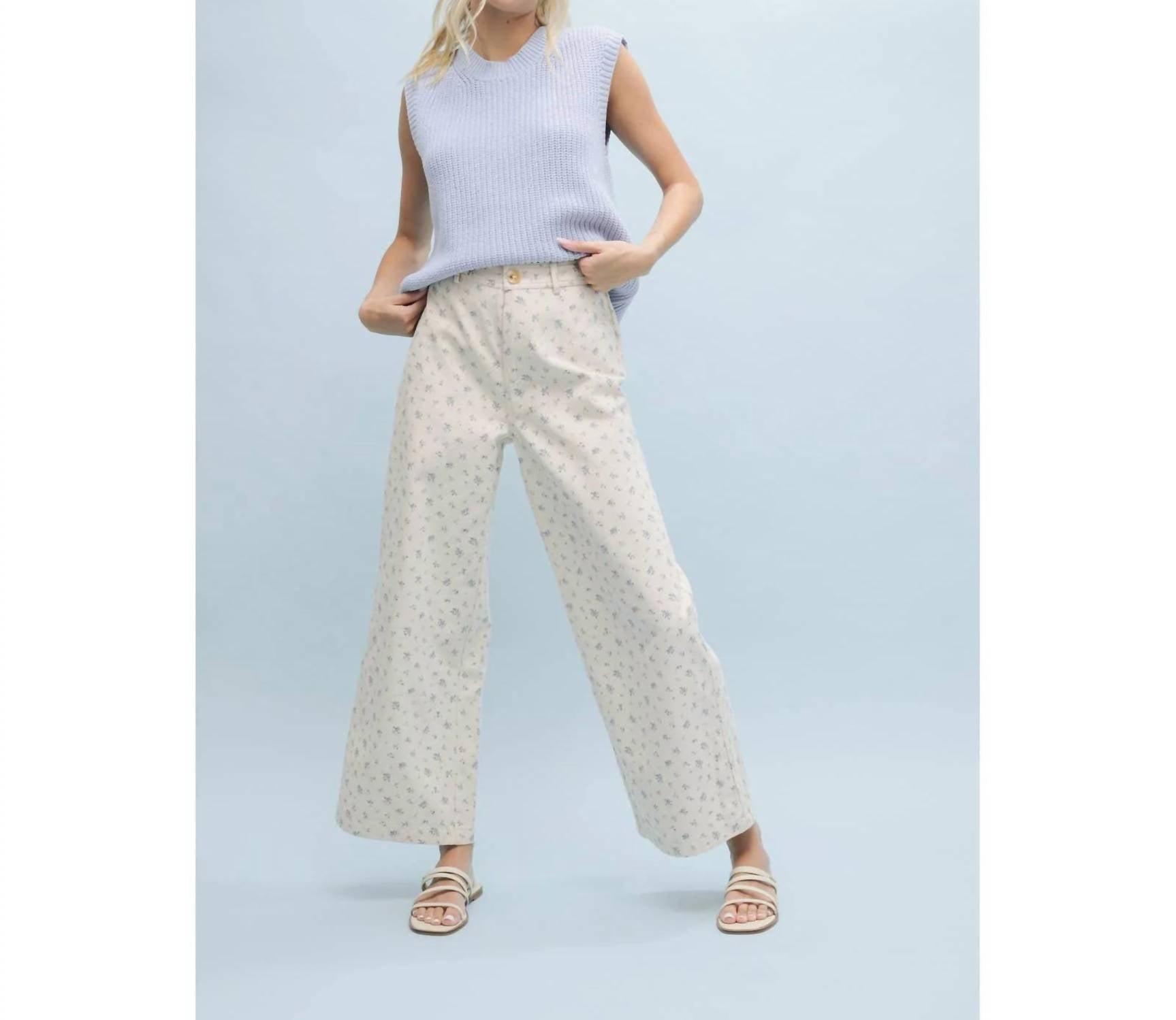 Wishlist - Women's Lulu Floral Print Wide Leg Pants