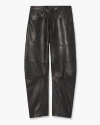 NILI LOTAN Shon Leather Pant in black - women's pants - view 6